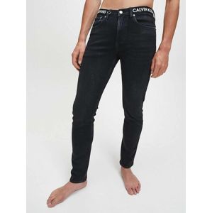 Calvin Klein pánské černé džíny - 36/32 (1BY)